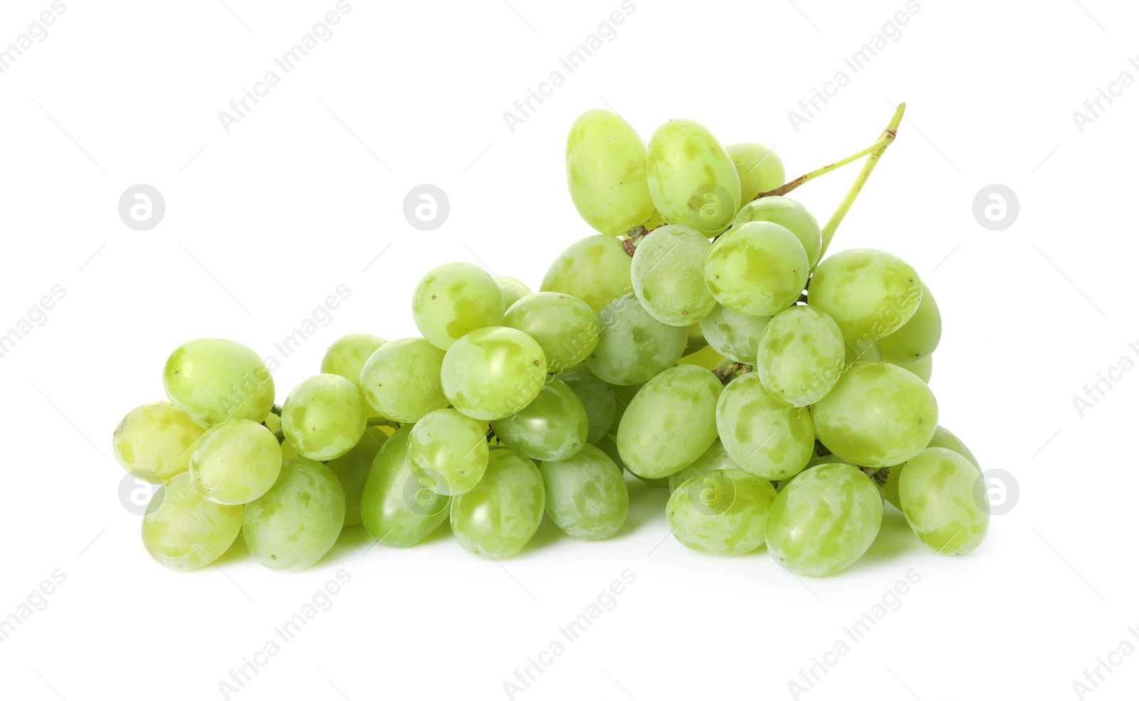 Photo of Fresh ripe juicy grapes isolated on white