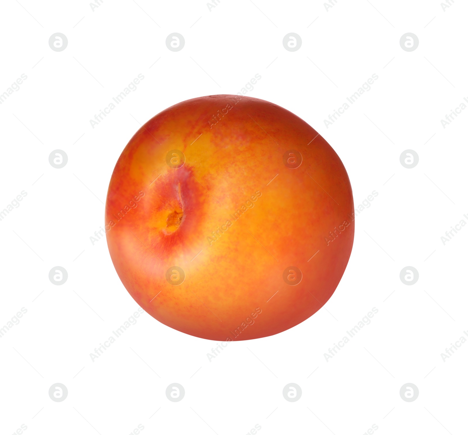 Photo of Delicious fresh ripe plum isolated on white