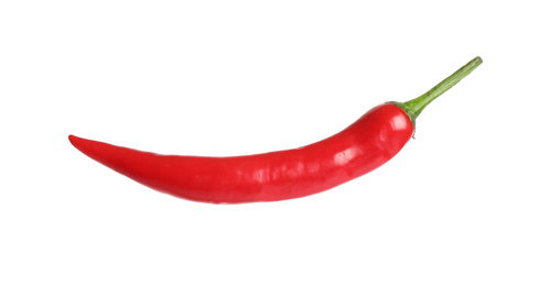 Red hot chili pepper isolated on white