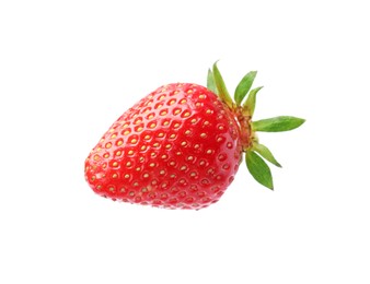 Photo of Delicious fresh ripe strawberry isolated on white