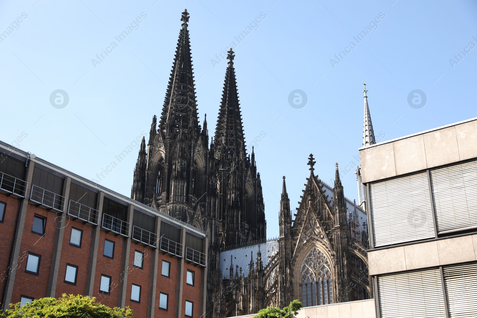 Photo of Cologne, Germany - August 28, 2022: Beautiful view of city street with different architecture