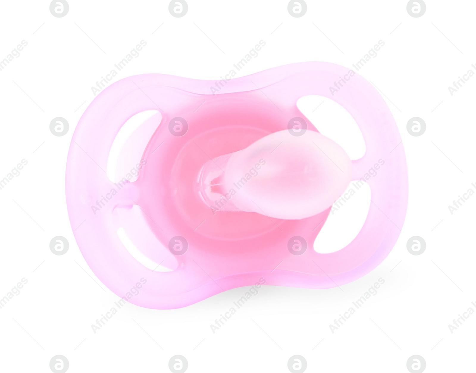 Photo of One new baby pacifier isolated on white