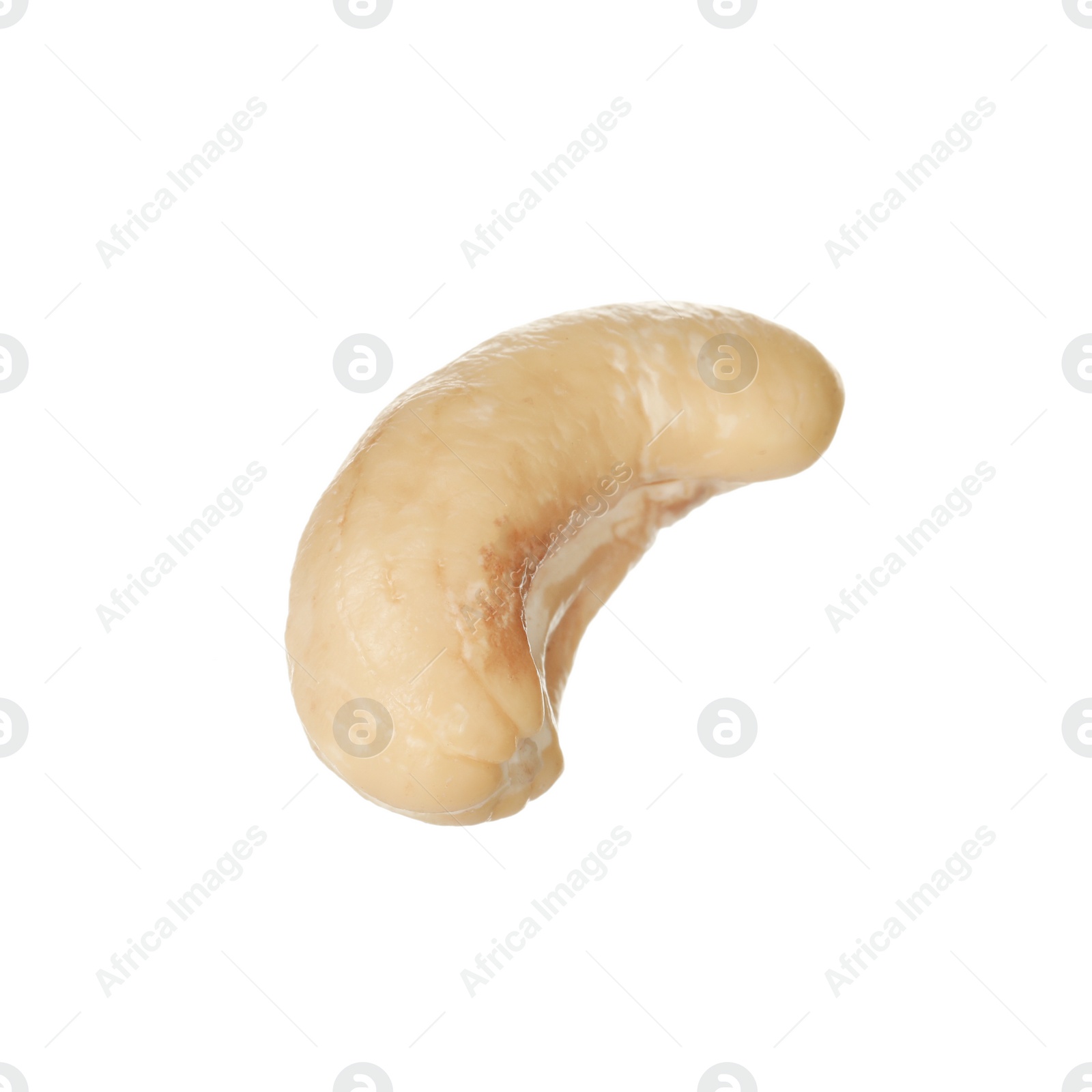 Photo of Tasty organic cashew nut isolated on white