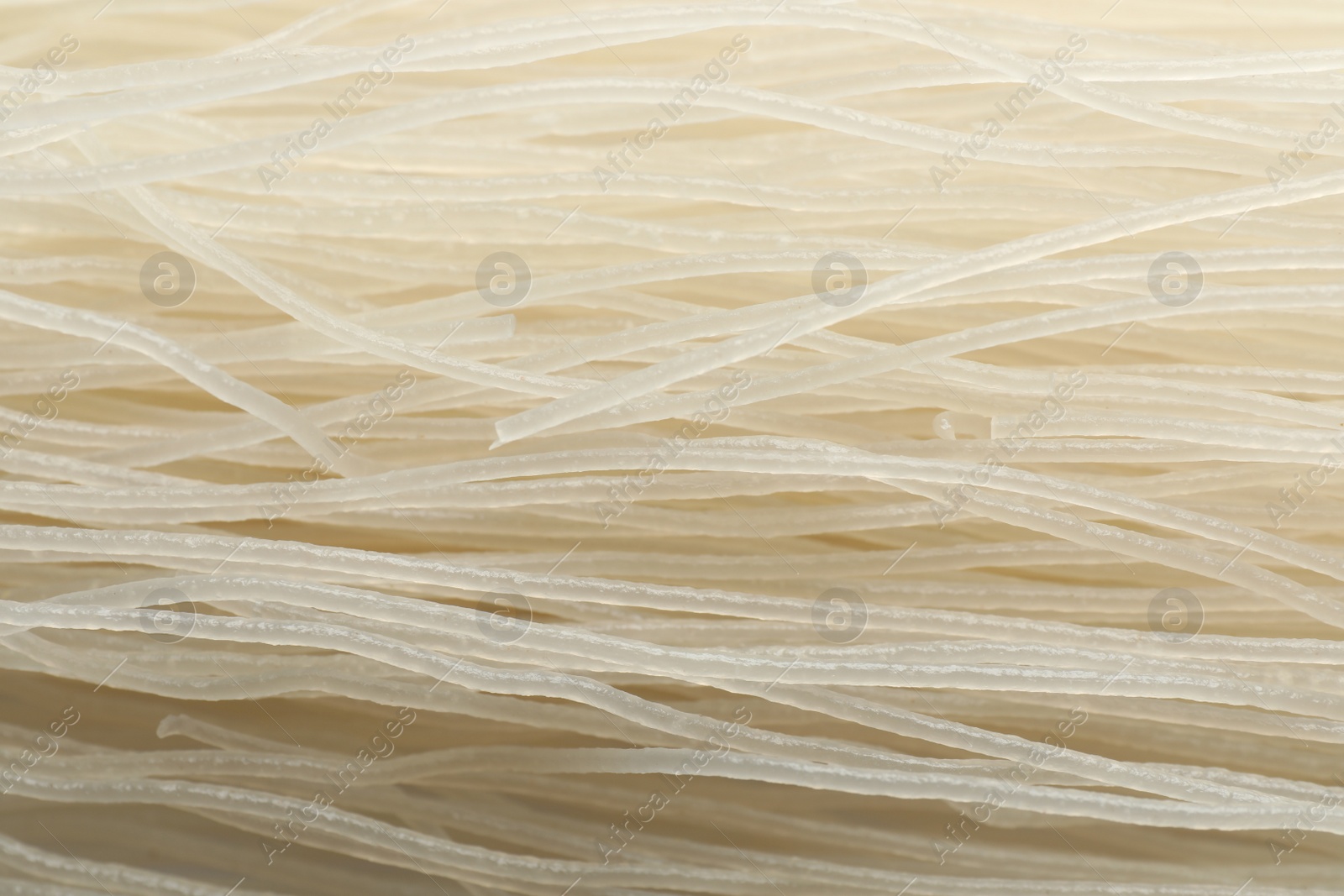 Photo of Closeup view of dried rice noodles as background