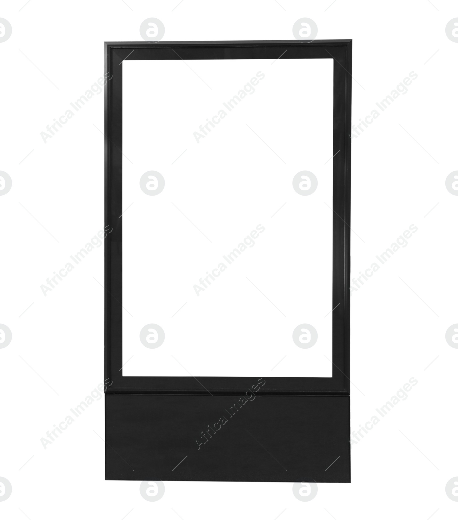 Image of Blank advertising board isolated on white. Mockup for design