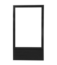 Image of Blank advertising board isolated on white. Mockup for design