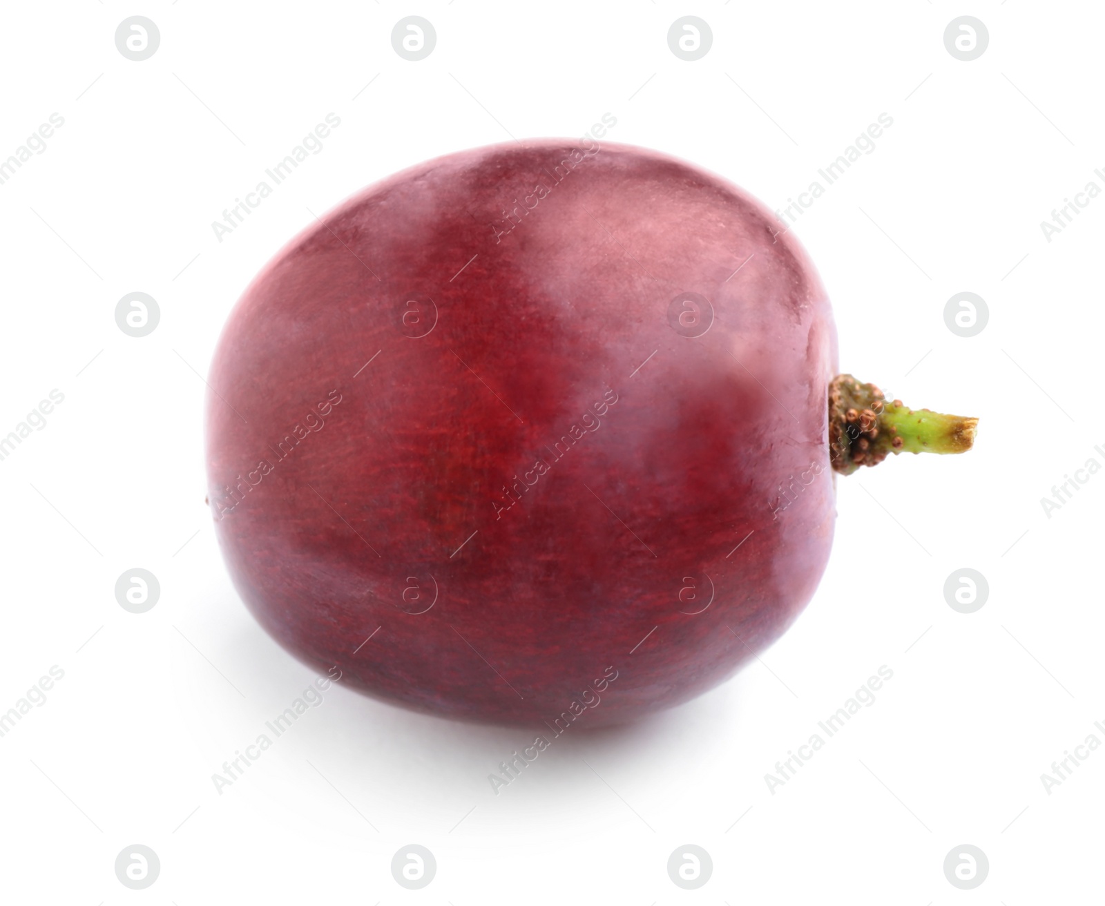 Photo of Fresh ripe juicy pink grape isolated on white