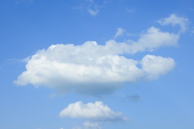 Photo of Beautiful blue sky with fluffy white clouds