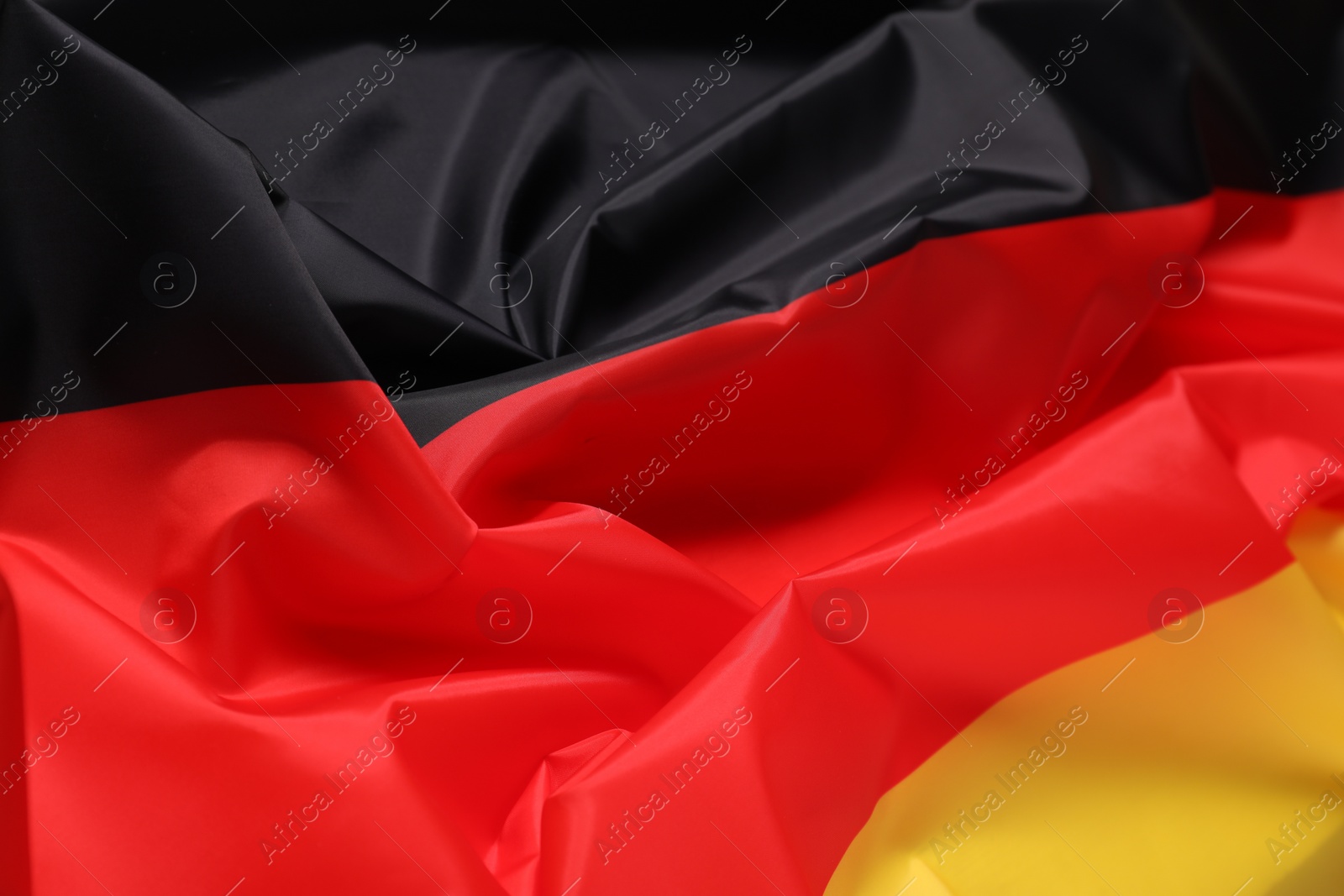 Photo of Flag of Germany as background, closeup. National symbol