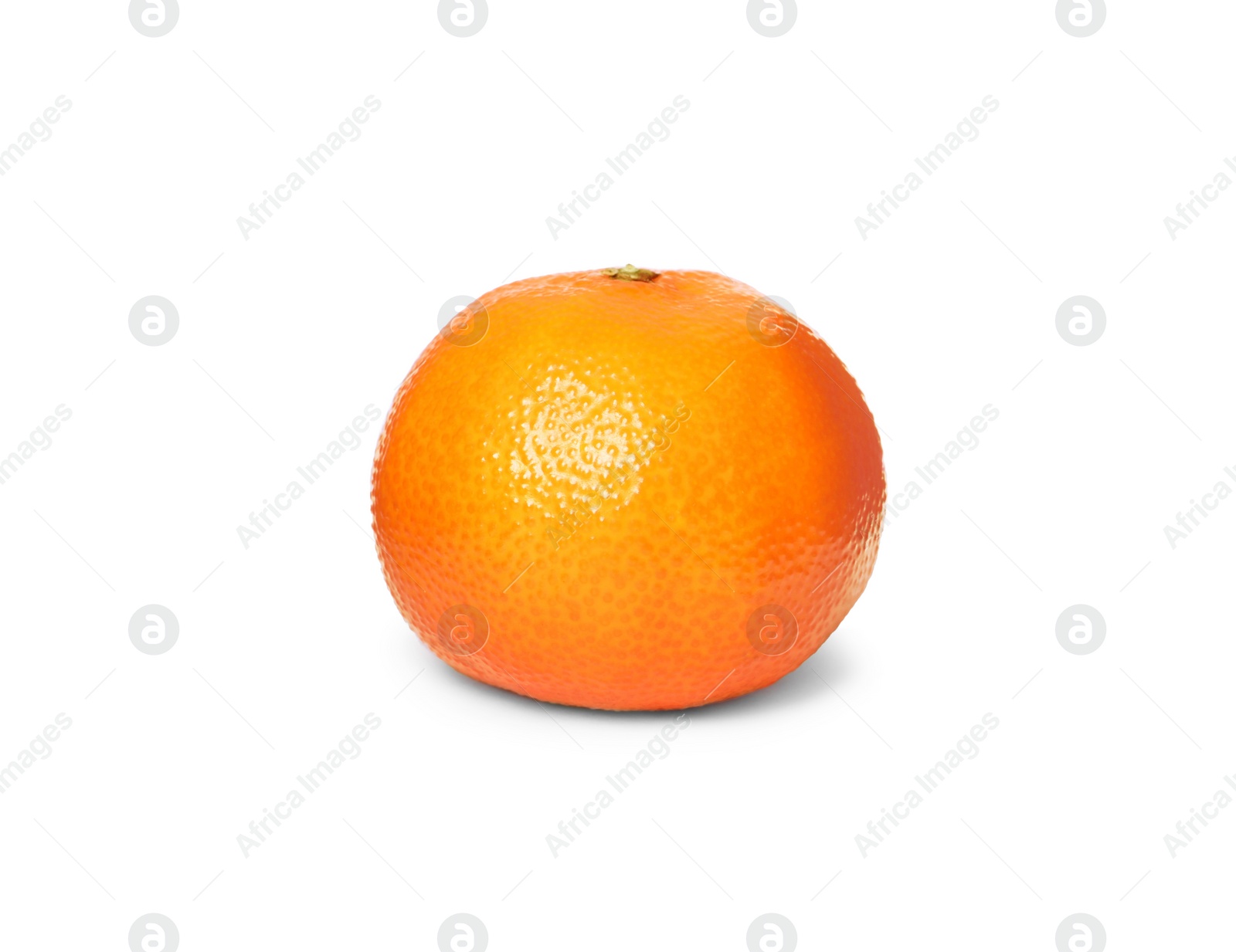 Photo of Fresh ripe juicy tangerine isolated on white