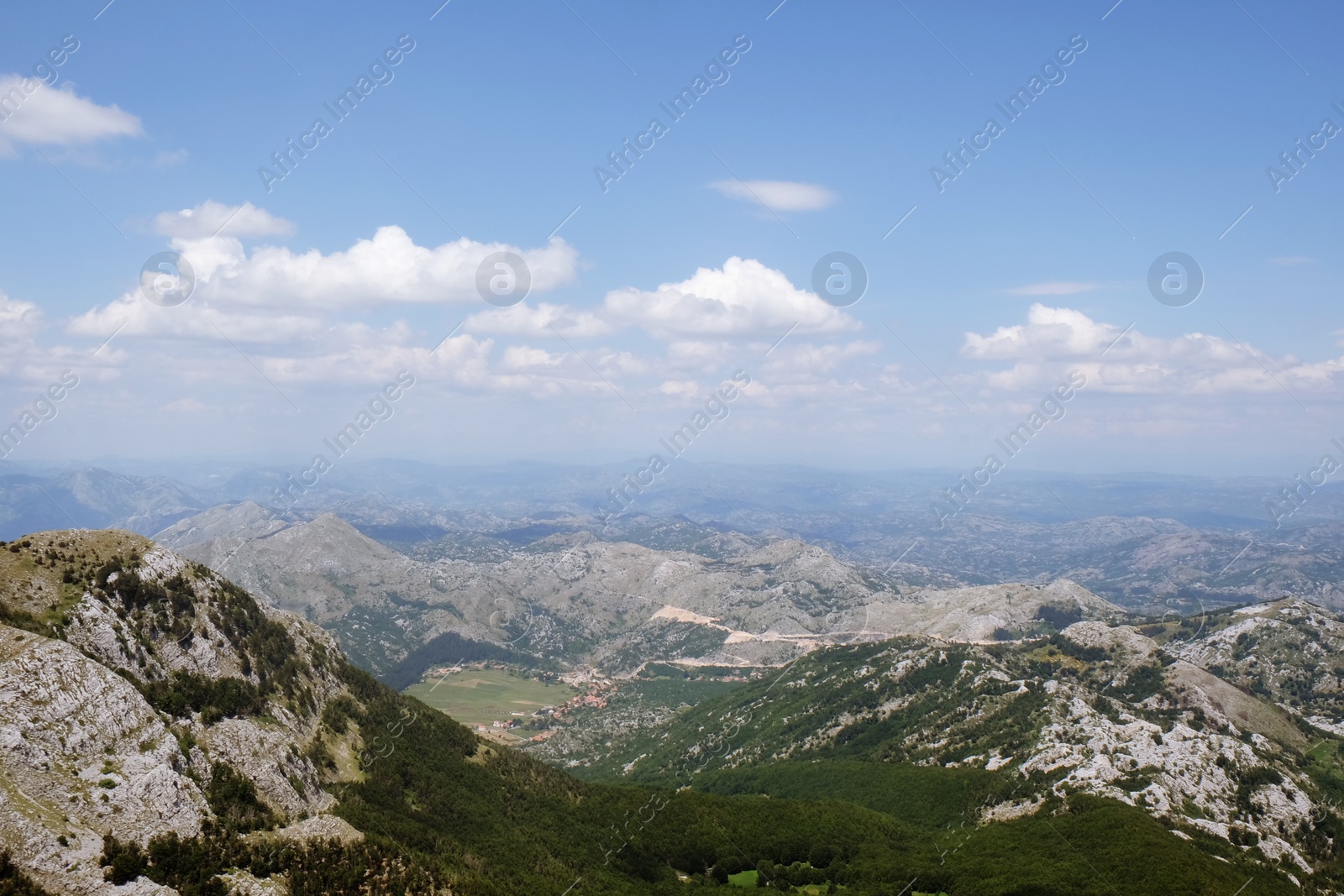 Photo of Picturesque view of beautiful mountains on sunny day