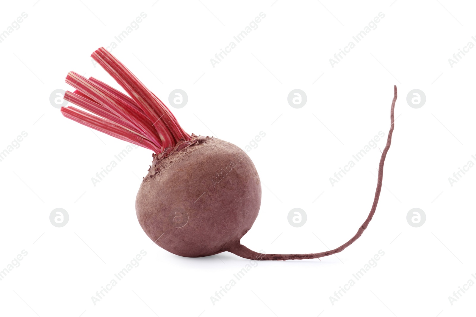 Photo of Whole fresh red beet on white background