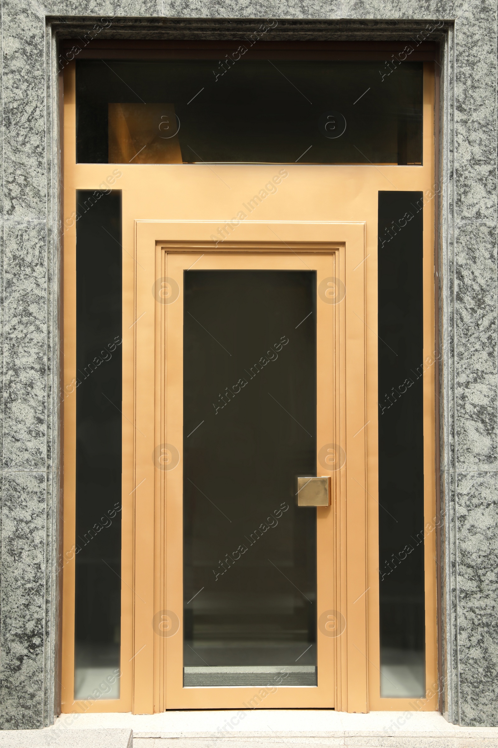 Photo of Building with modern front door. Exterior design