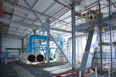 Photo of Modern granary with different equipment, inside view