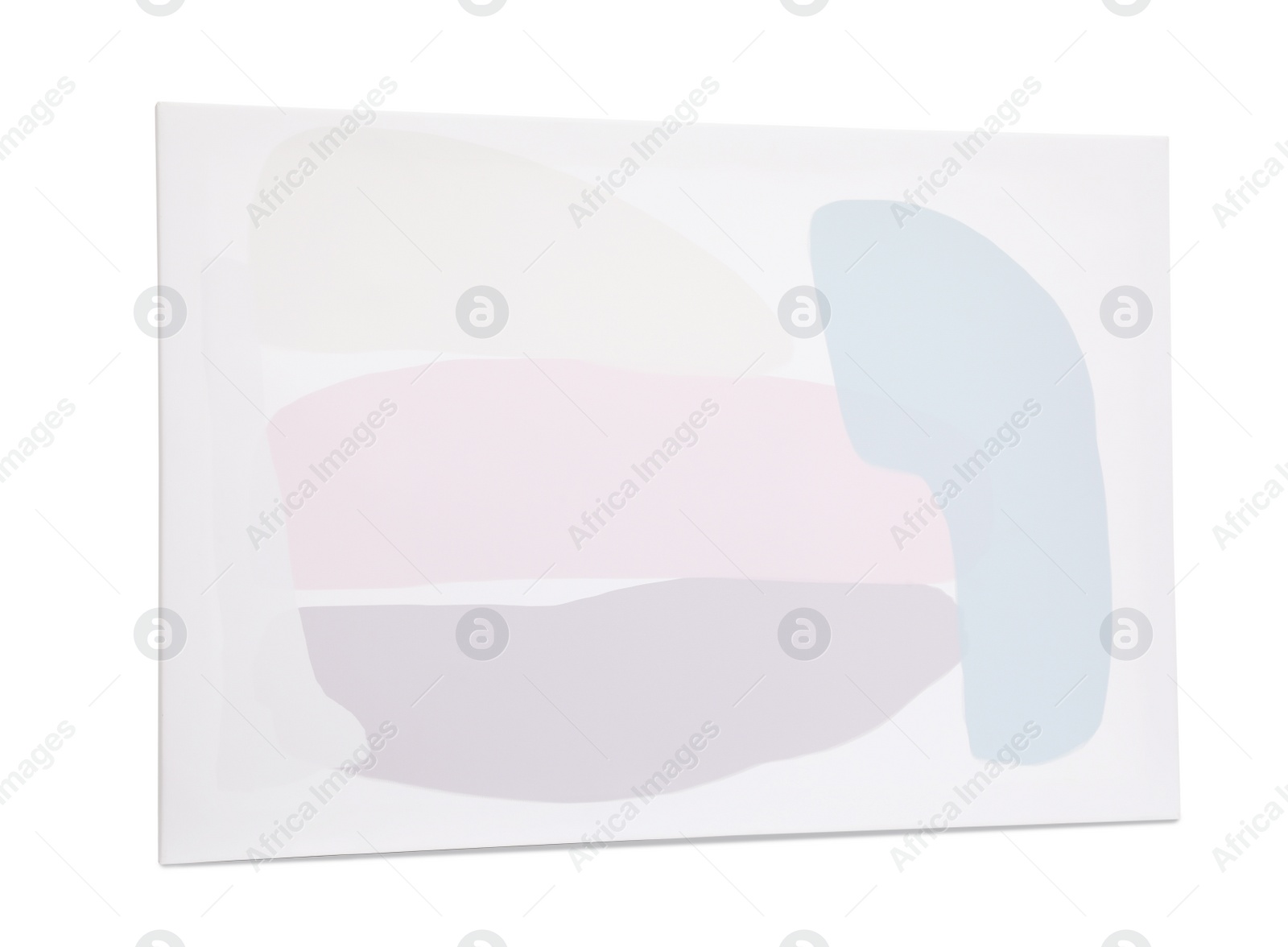 Photo of Beautiful abstract painting on white background. Element of interior decor