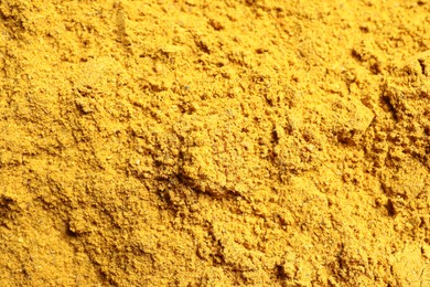 Photo of Dry curry powder as background, above view