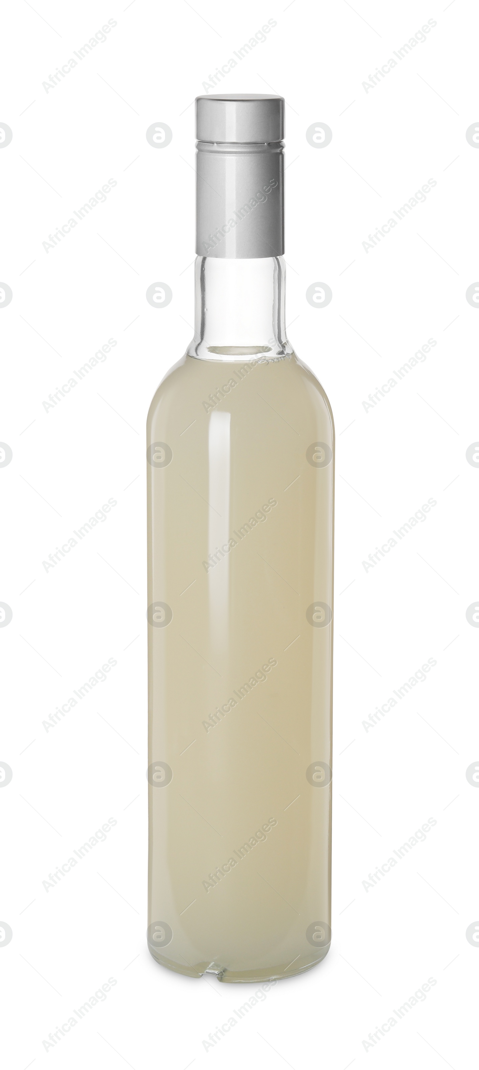 Photo of Delicious syrup for coffee on white background