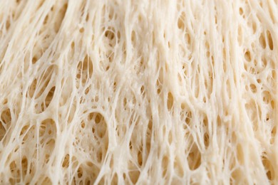 Photo of Fresh yeast dough as background, closeup view