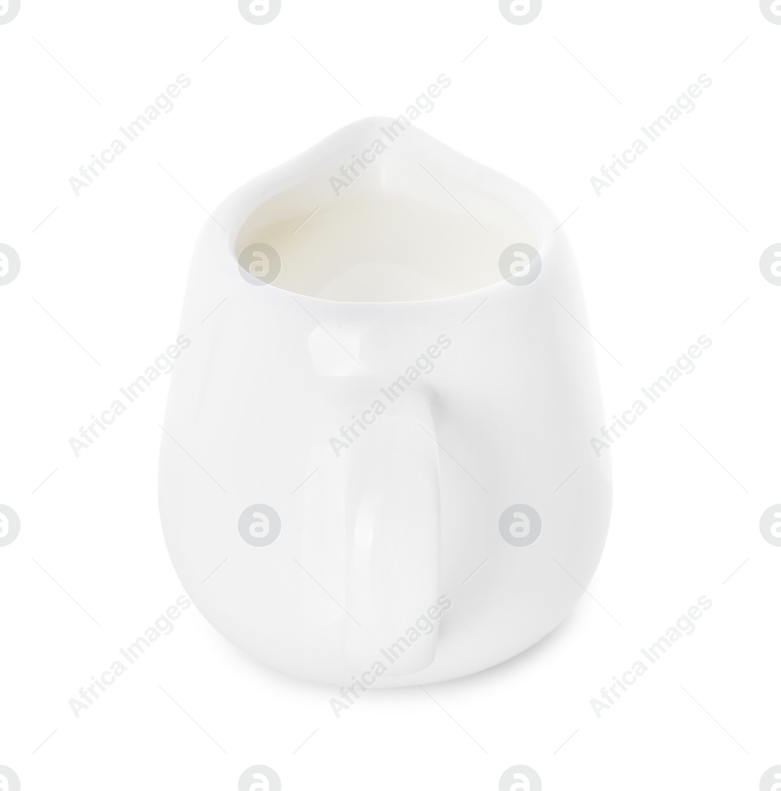 Jug of fresh milk isolated on white Photo of Jug of fresh milk isolated on white