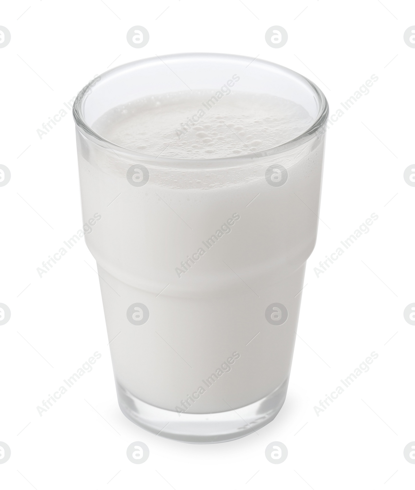 Photo of Glass of fresh milk isolated on white