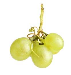 Photo of Fresh ripe juicy grapes isolated on white