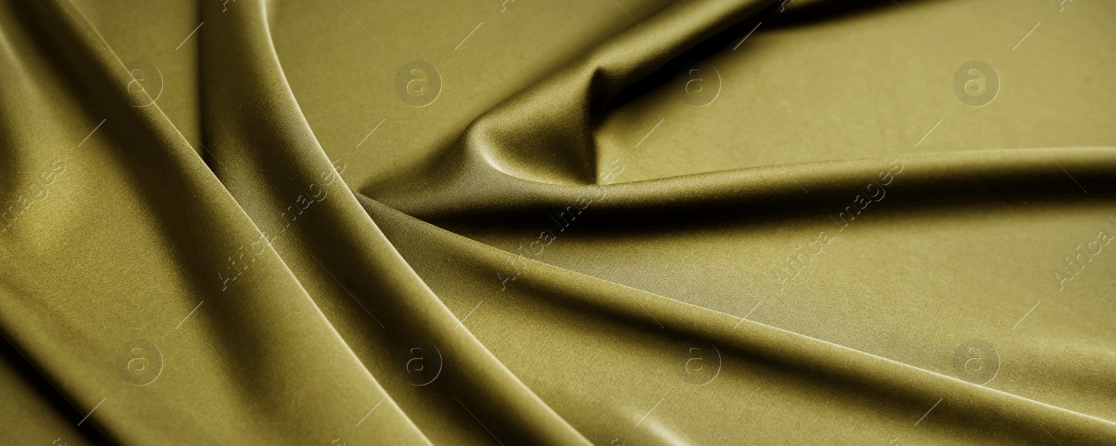 Image of Silk fabric as background, closeup. Banner design