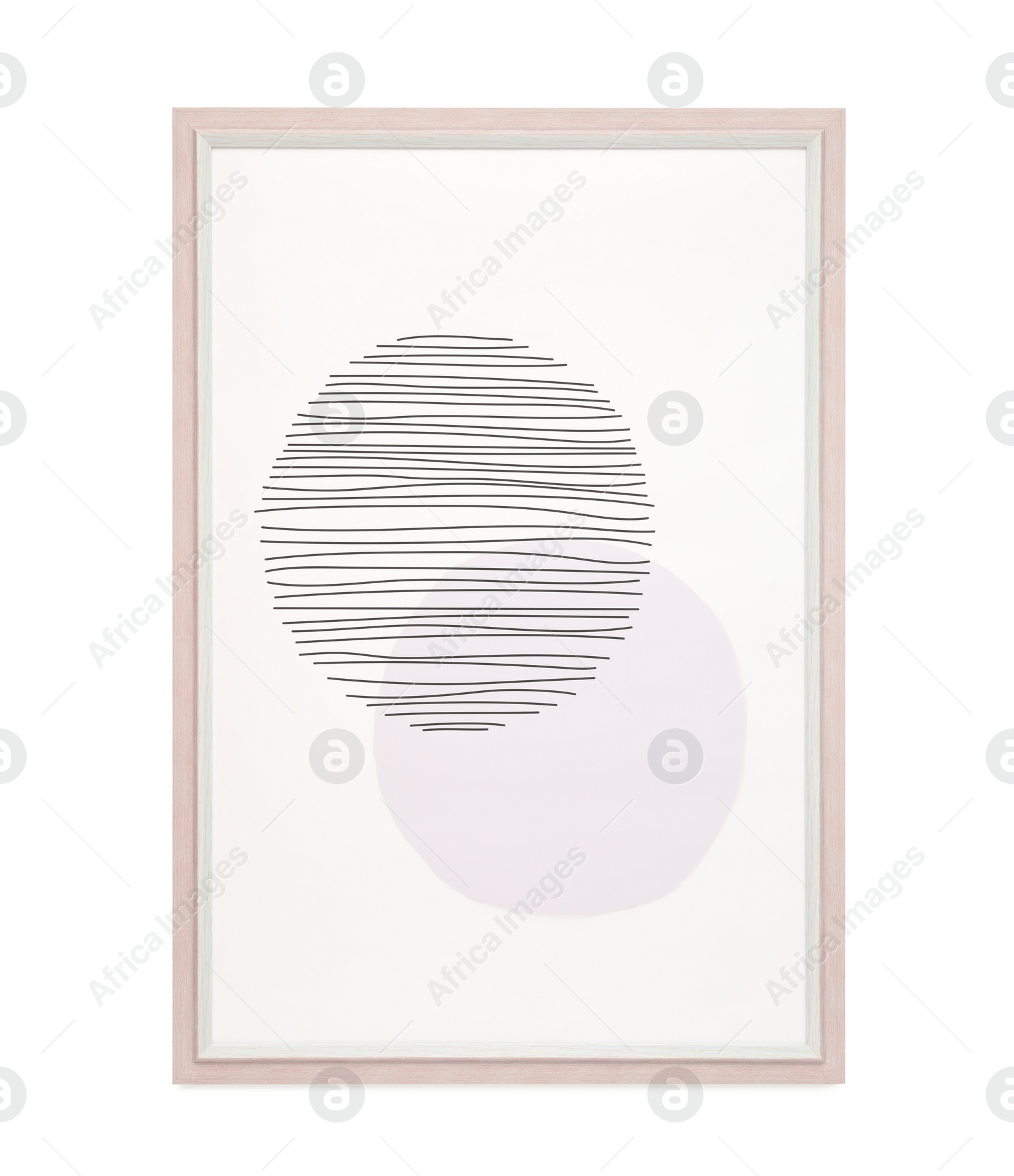 Photo of Beautiful abstract painting on white background. Element of interior decor