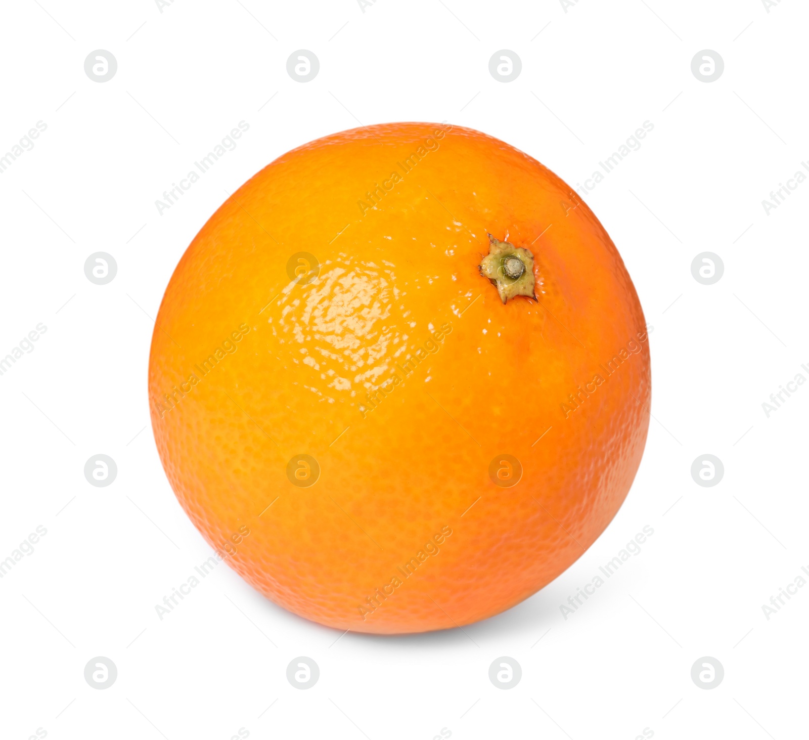 Photo of Fresh ripe juicy tangerine isolated on white