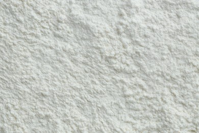 Photo of Rice loose face powder as background, top view
