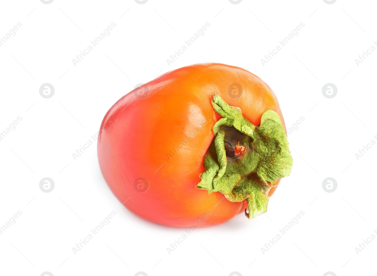 Photo of Delicious fresh ripe persimmon isolated on white