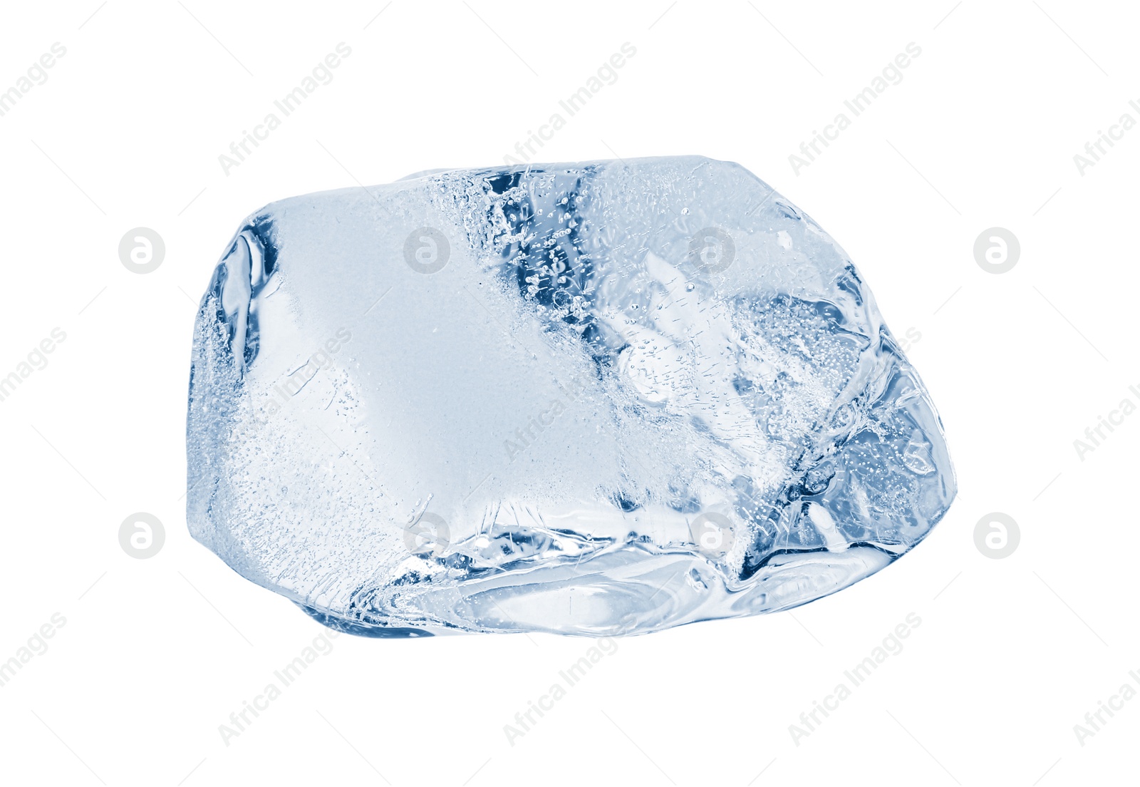 Photo of Piece of clear ice isolated on white