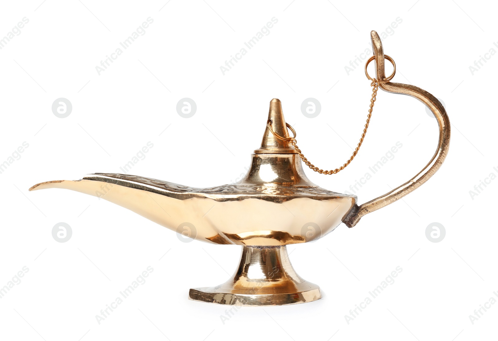 Photo of Aladdin magic lamp on white background