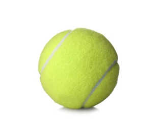 Photo of Tennis ball isolated on white. Sports equipment