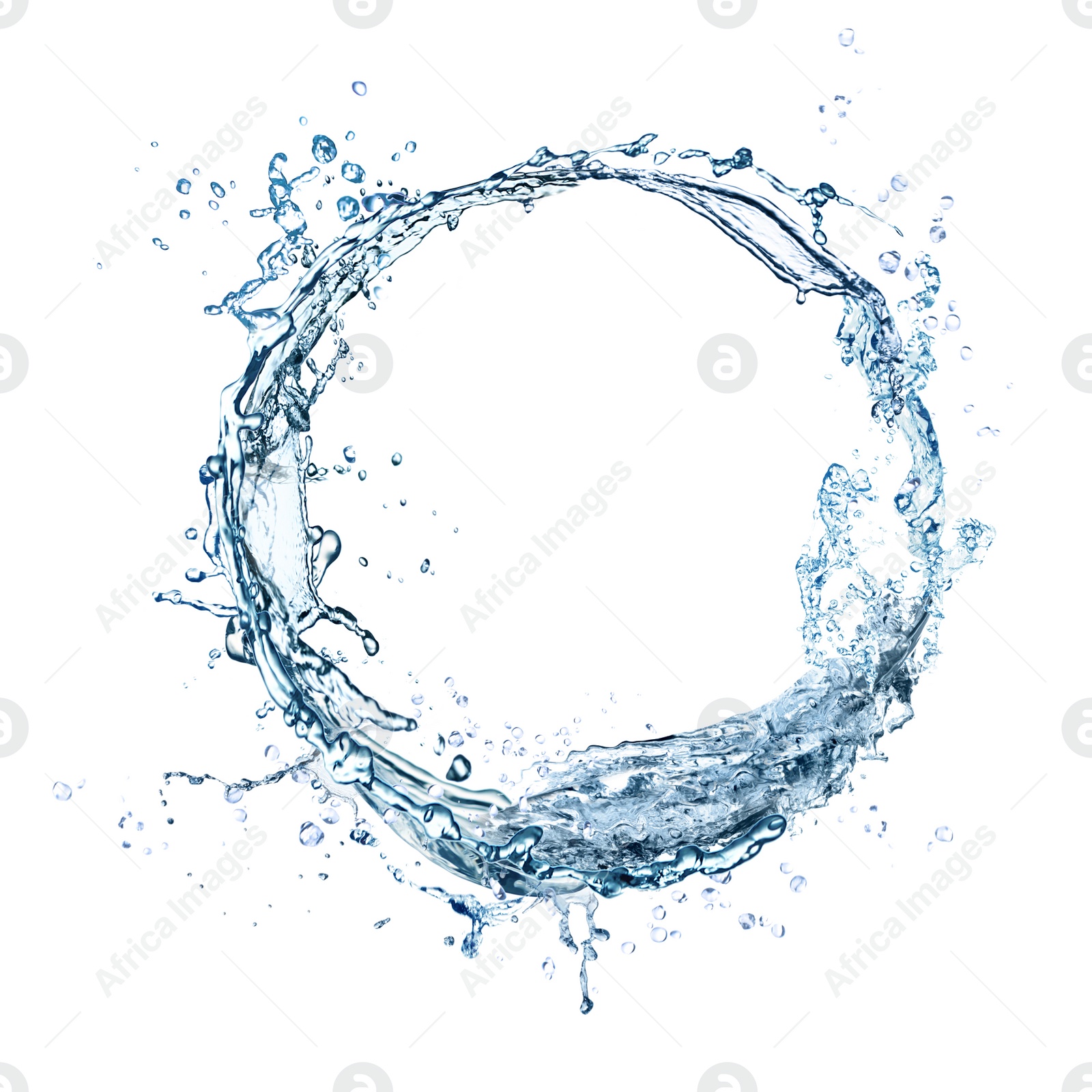 Image of Abstract splash of water isolated on white