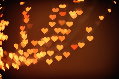 Photo of Blurred view of beautiful lights. Bokeh effect