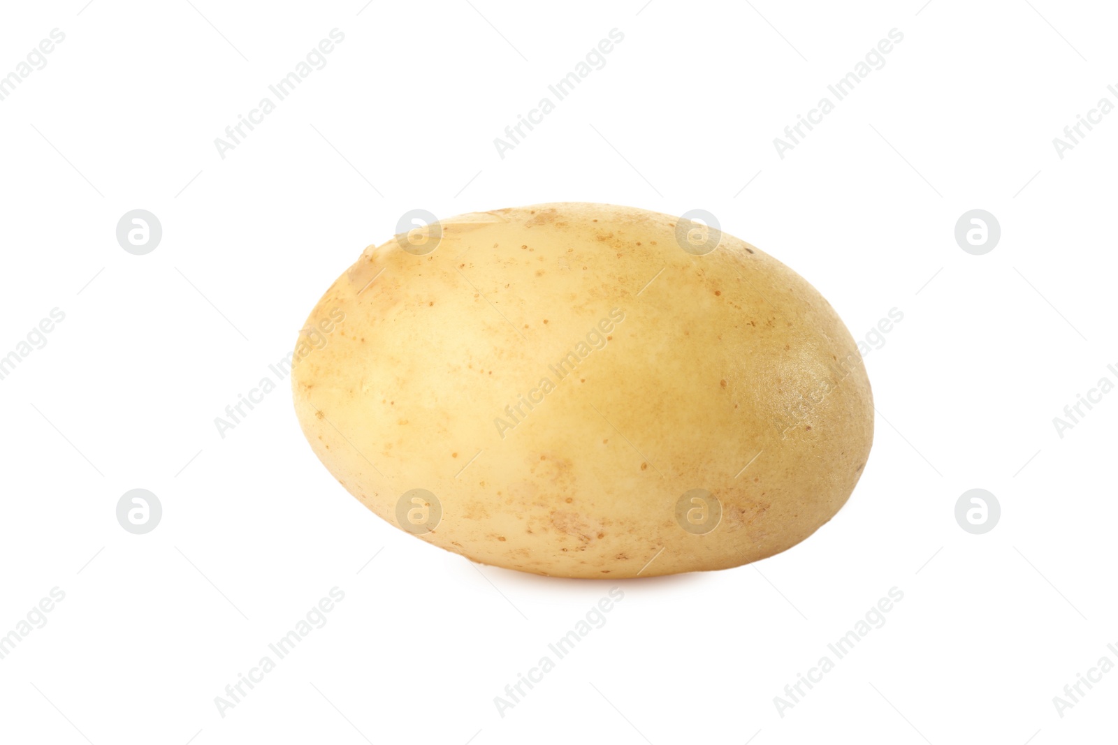 Photo of Fresh raw organic potato isolated on white