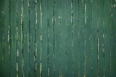 Photo of Texture of old green wall as background