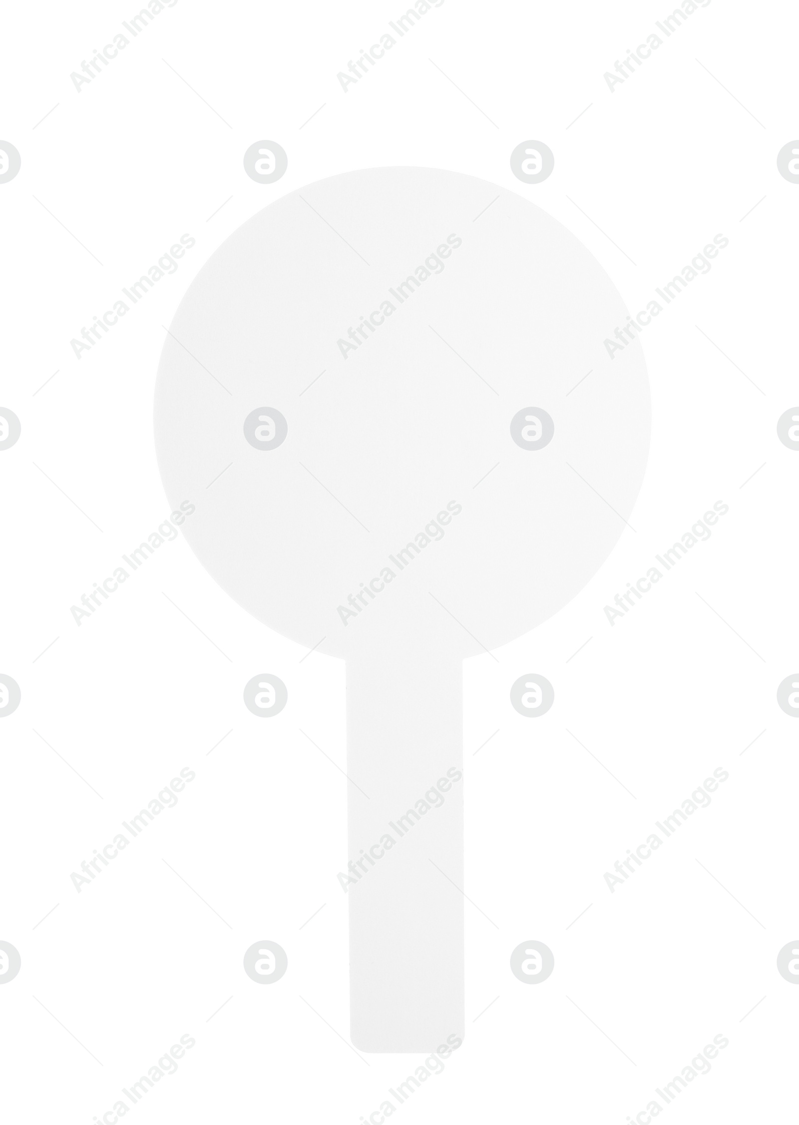 Photo of Blank auction paddle isolated on white, space for text