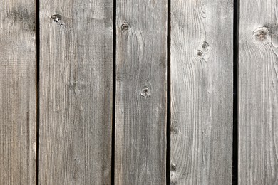 Photo of Row of wooden planks as background, fence texture