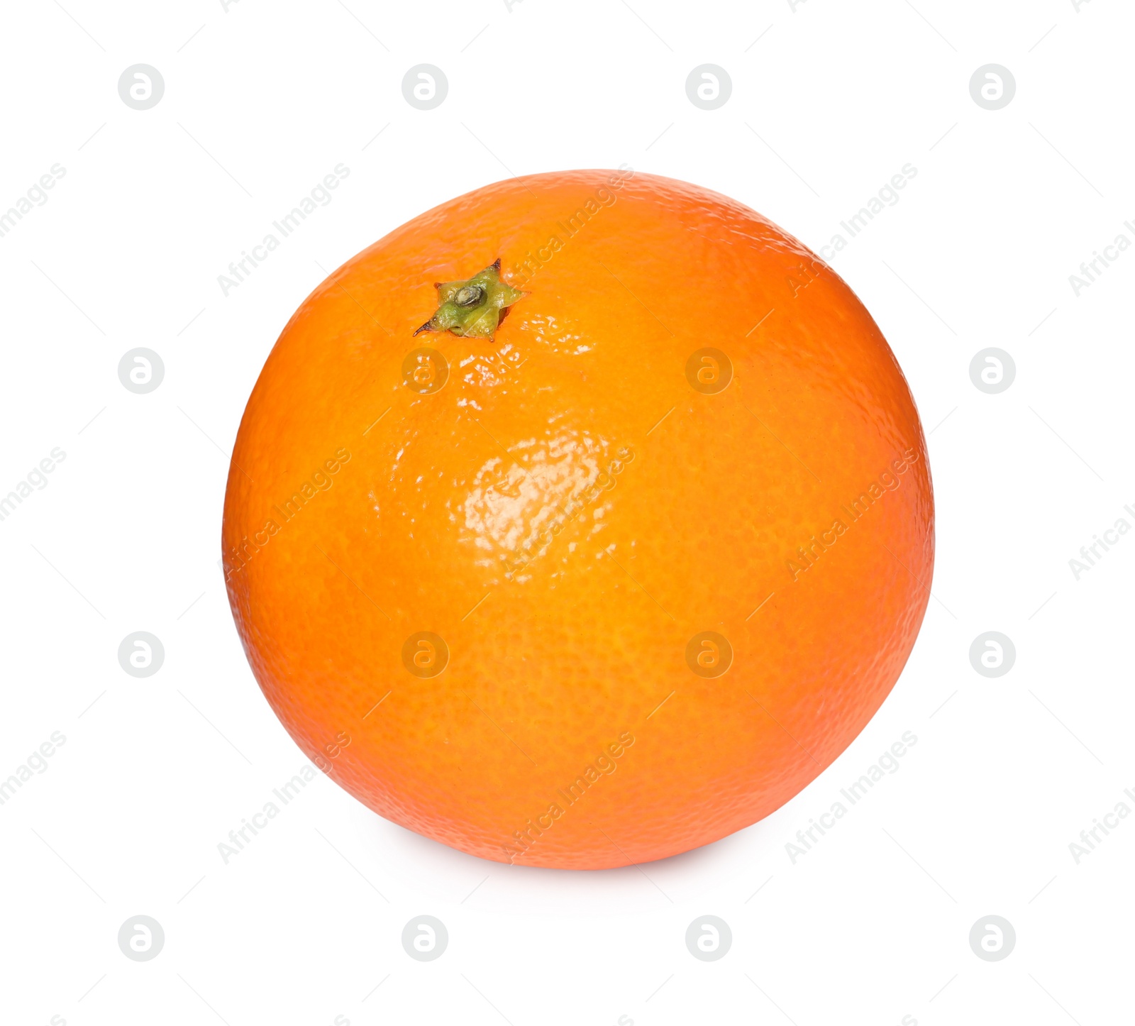 Photo of Fresh ripe juicy tangerine isolated on white