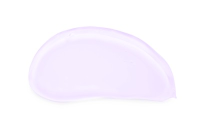 Image of Sample of cosmetic gel isolated on white, top view