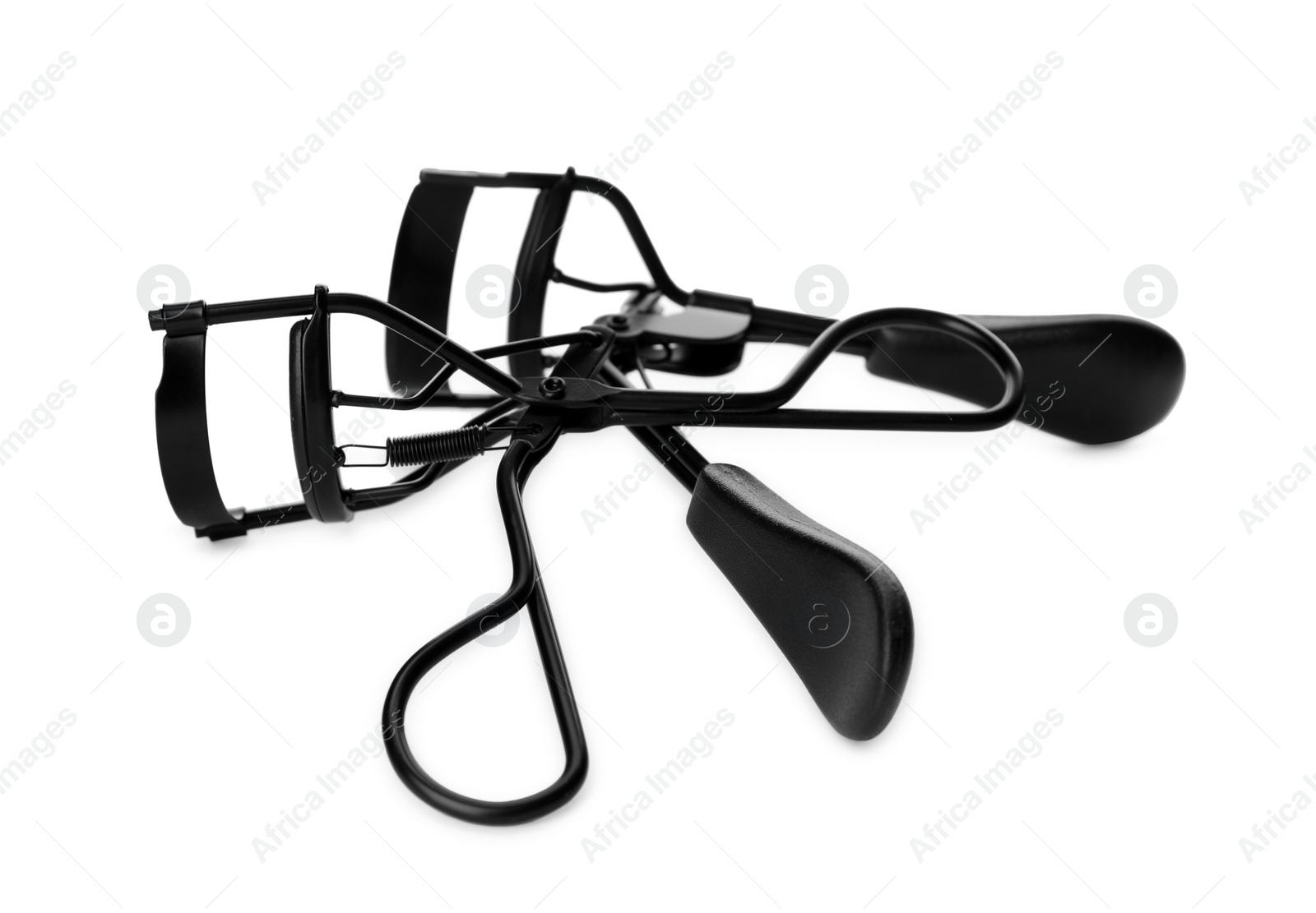 Photo of Two eyelash curlers isolated on white. Makeup tool