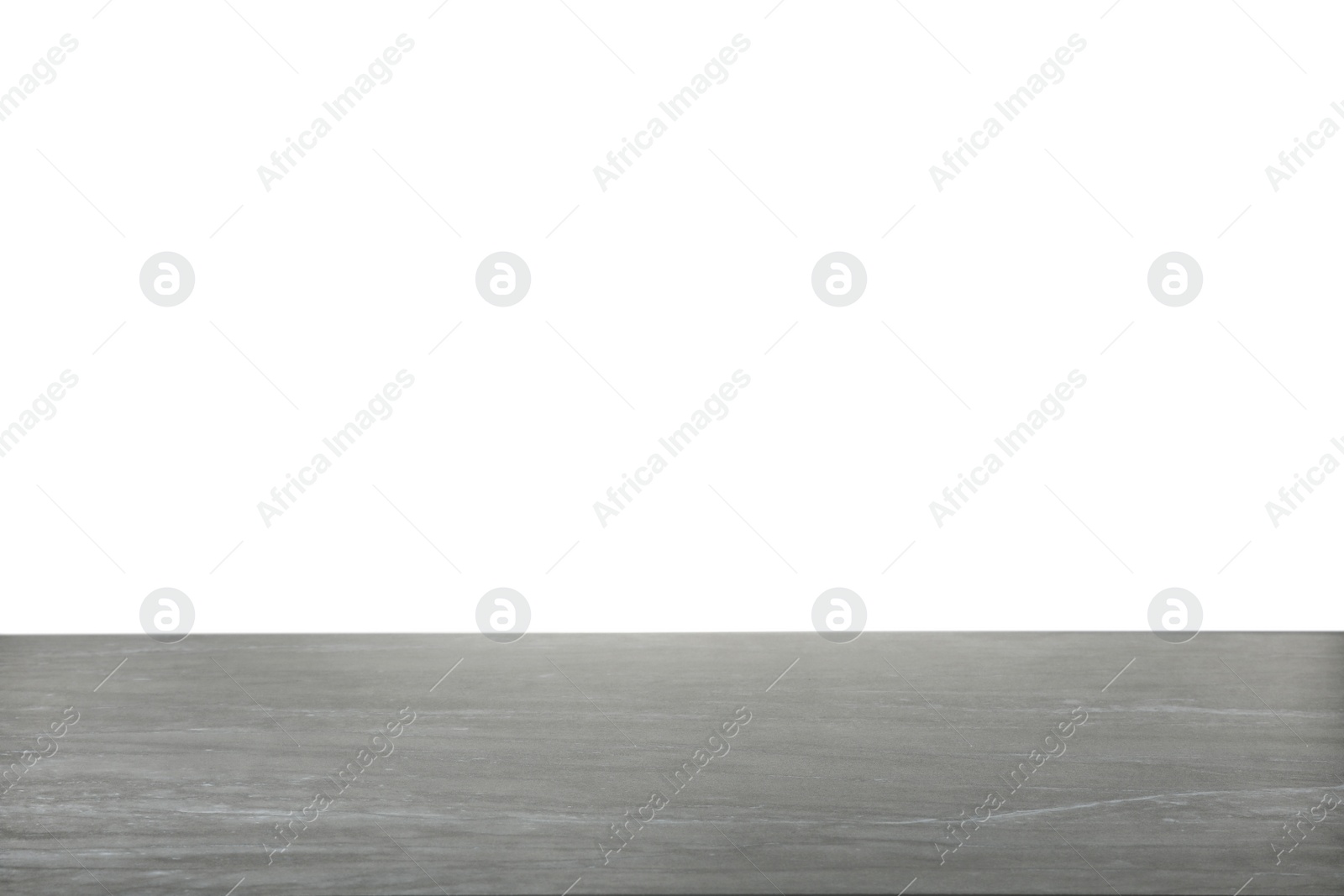 Photo of Empty stone surface against white background. Mockup for design