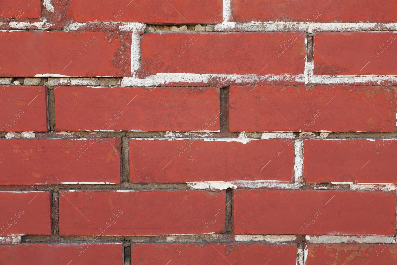 Photo of Texture of red brick wall as background