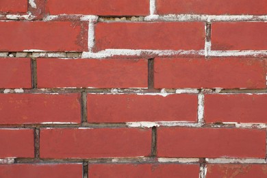 Texture of red brick wall as background