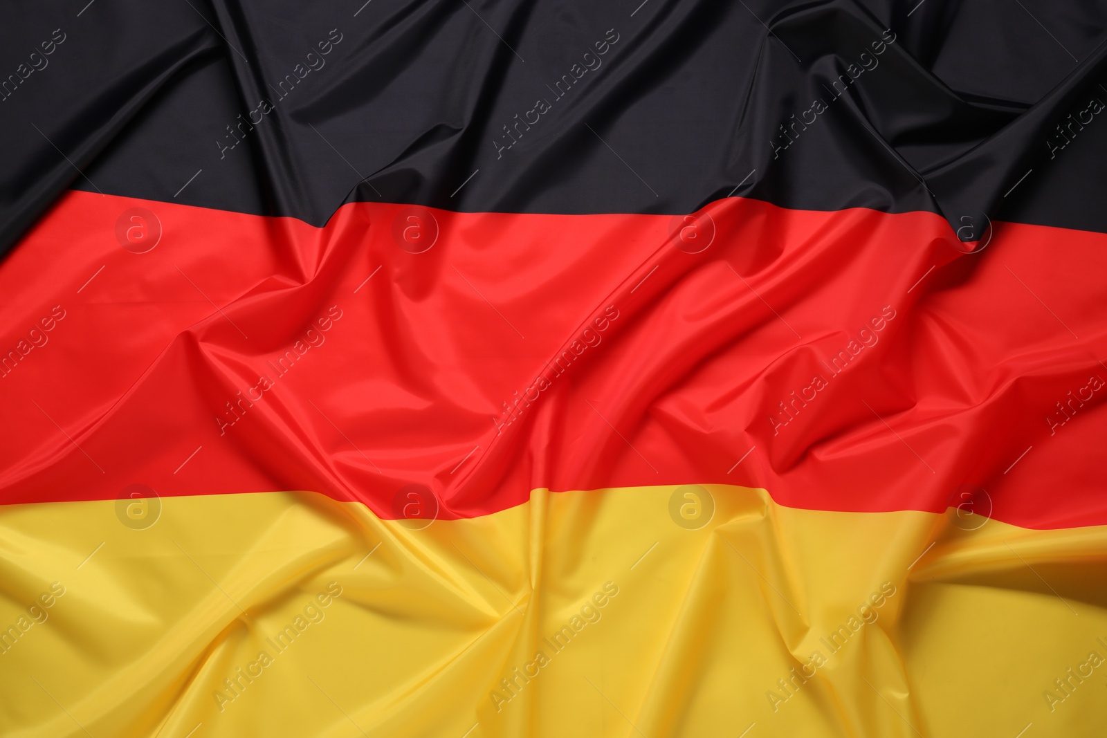 Photo of Flag of Germany as background, top view. National symbol