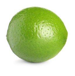 Photo of Fresh green ripe lime isolated on white