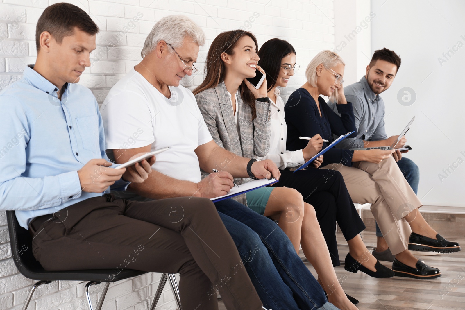 Photo of People waiting for job interview in office