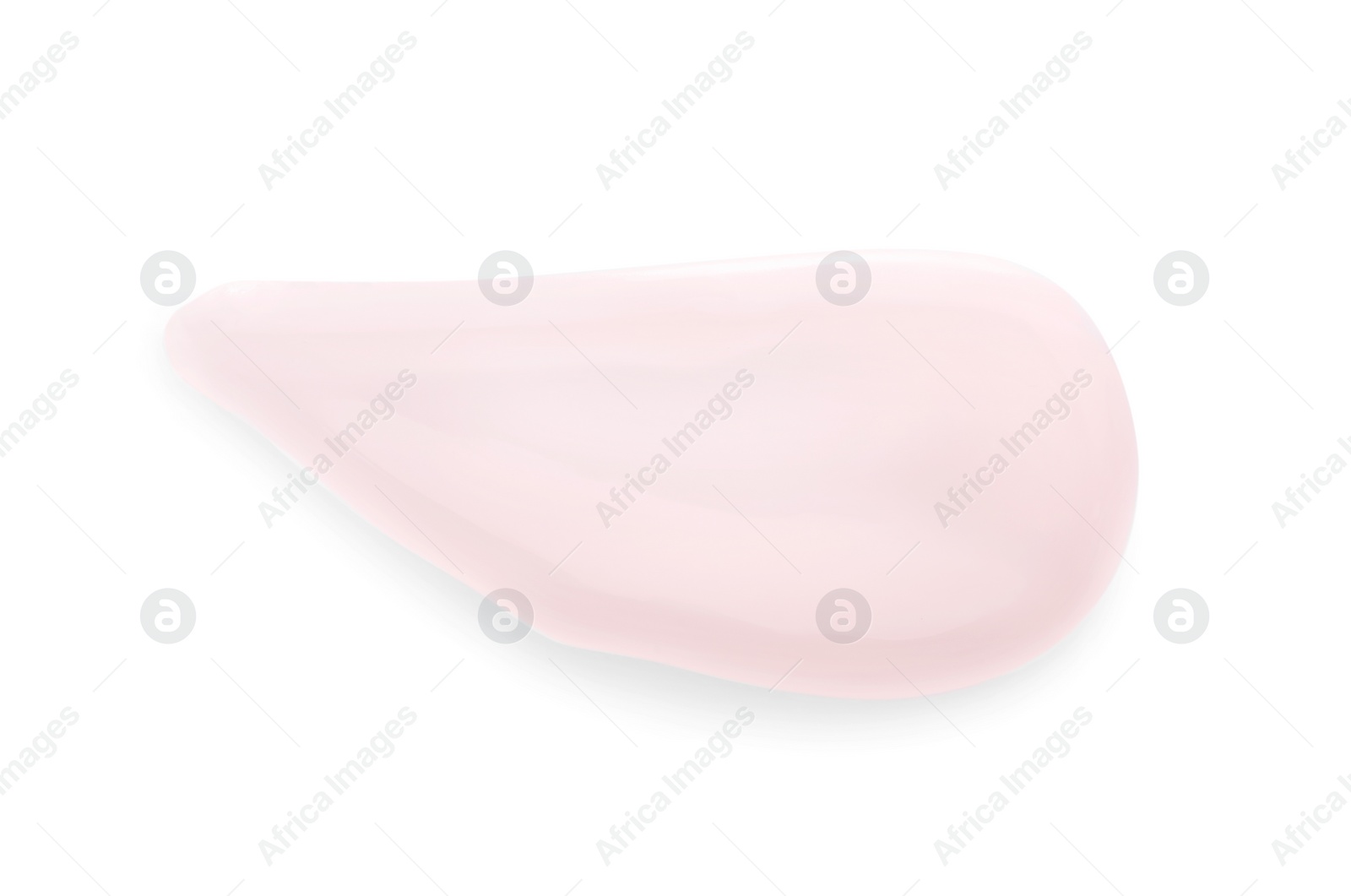 Photo of Sample of cosmetic gel isolated on white, top view