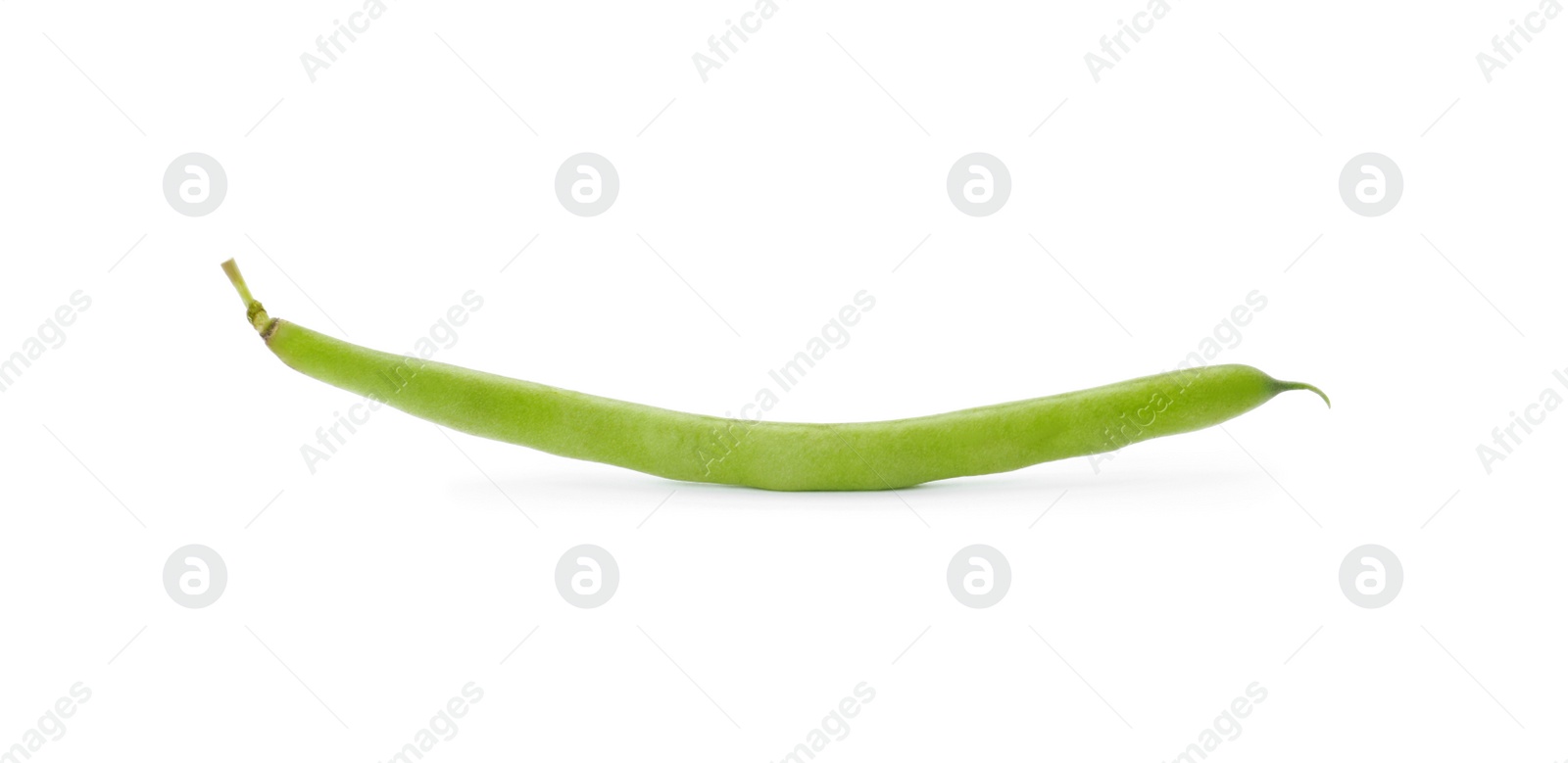 Photo of Delicious fresh green bean isolated on white